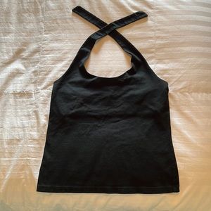 Black Halter Top  Size Small/Medium